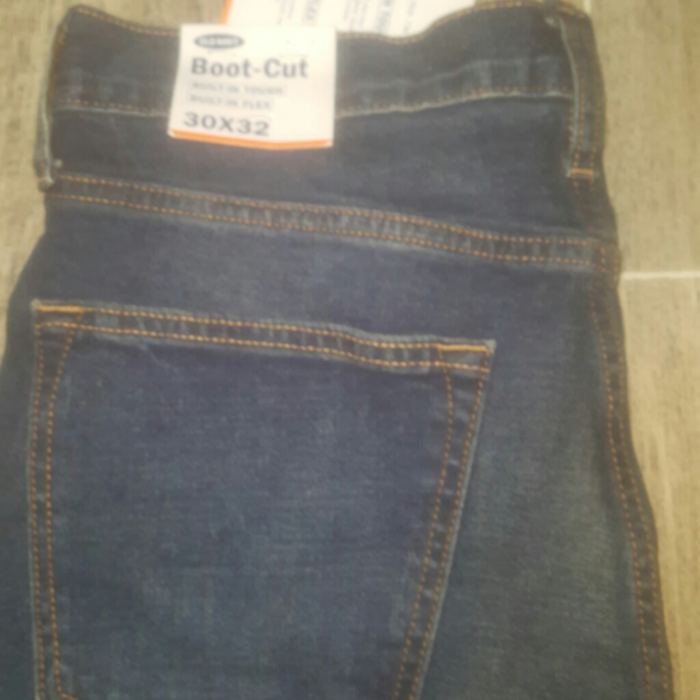 Old navy blue jeans